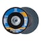 Pferd 6" x 5/8-11 Thd. POLIFAN Flap Disc - Z PSF EXTRA STEELOX, Zirconia, 80 Grit, Conical 60671 - alternate 1